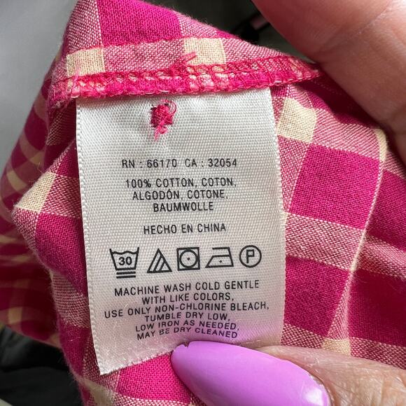 Holding Horses Anthropologie Button Down 8 Checkard - Picture 7 of 7